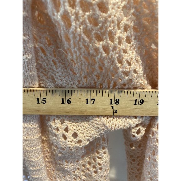 Forever 21 Sweater Womens Small Pink Open Front Pocketed Cardigan Ladies - Picture 7 of 9
